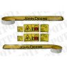 John Deere R M Series Bonnet Decal 6 Cylinder LH and RH