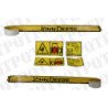 John Deere R M Series Bonnet Decal 4 Cylinder LH and RH