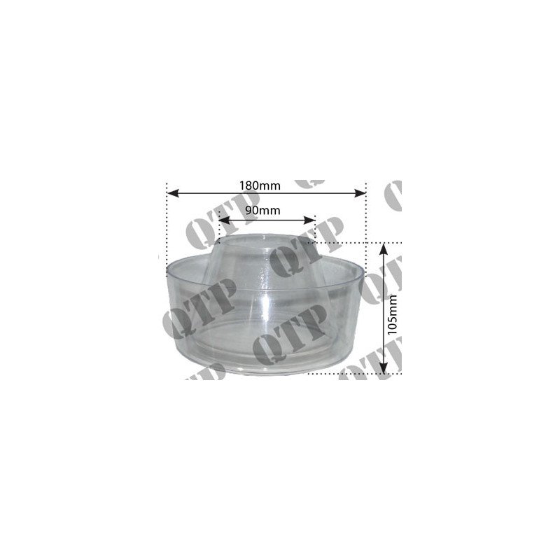 Cuve en verre de préfiltre (Pack de 2)