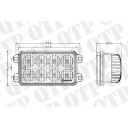 LED Rectangular Headlamp