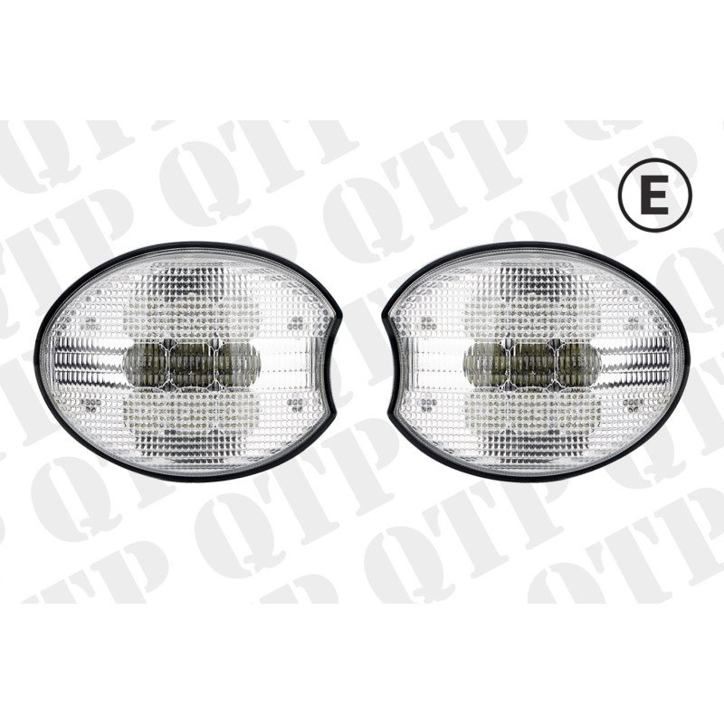 LED High Beam Oval Corner Lights (Pair)