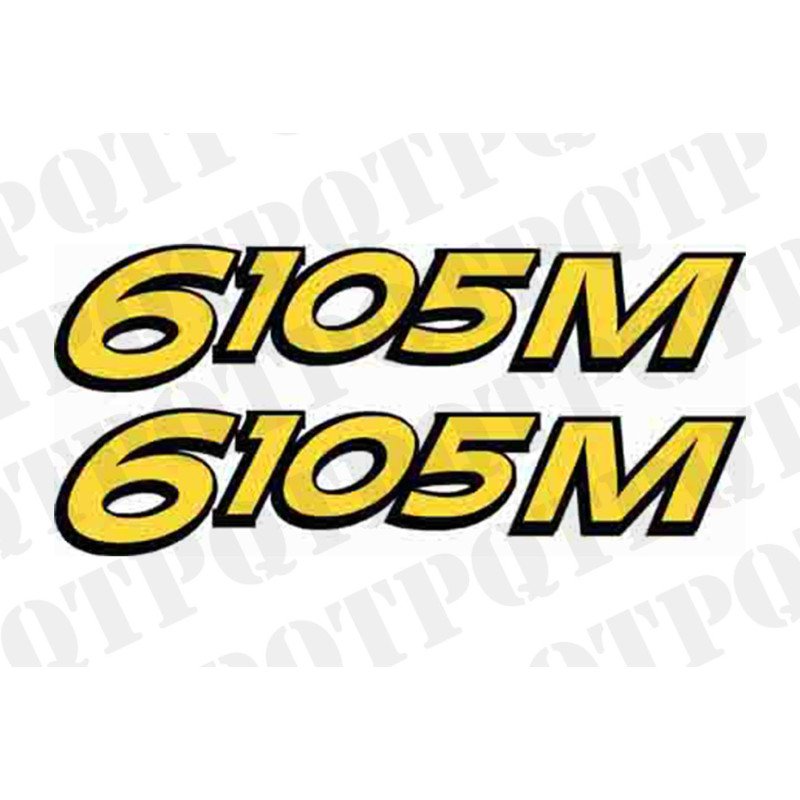 John Deere 6105M Model Decal LH and RH