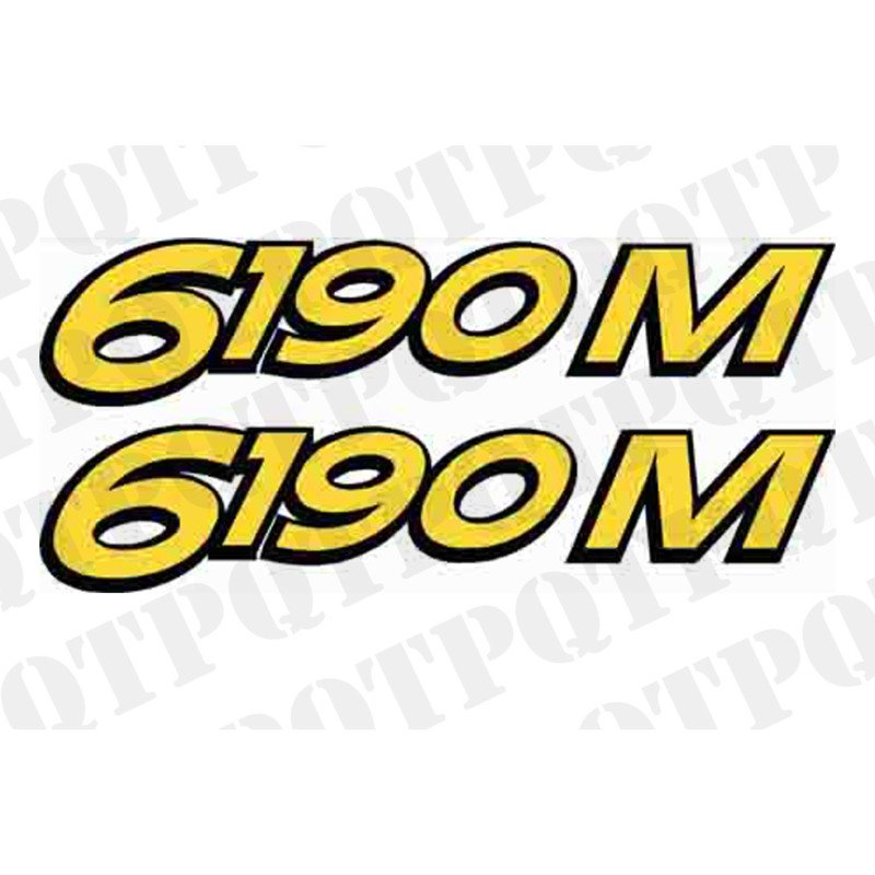 John Deere 6190M Model Decal Left and Right