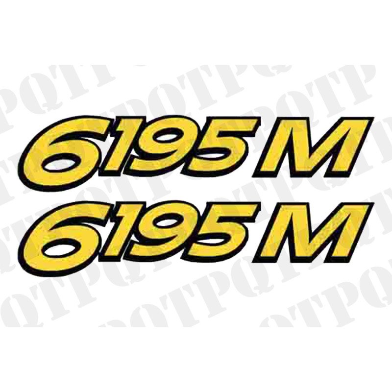 John Deere 6195M Model Decal Left and Right