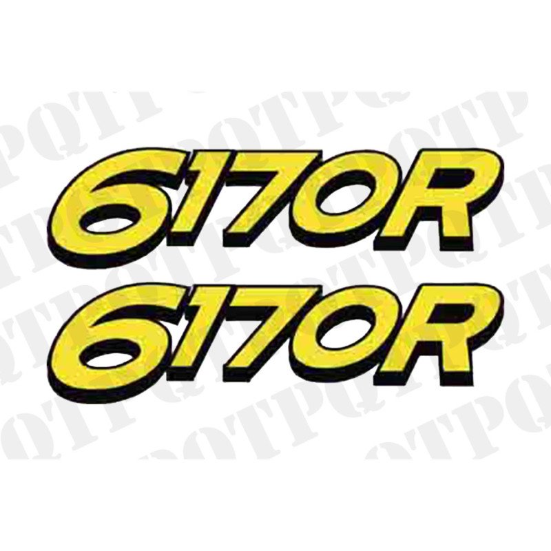 John Deere 6170R Model Decal Left and Right